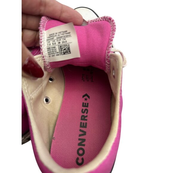 Converse All Star Low-Top Pink Chuck Taylor Canvas Sneakers Womens Size 7.5 - Picture 6 of 8